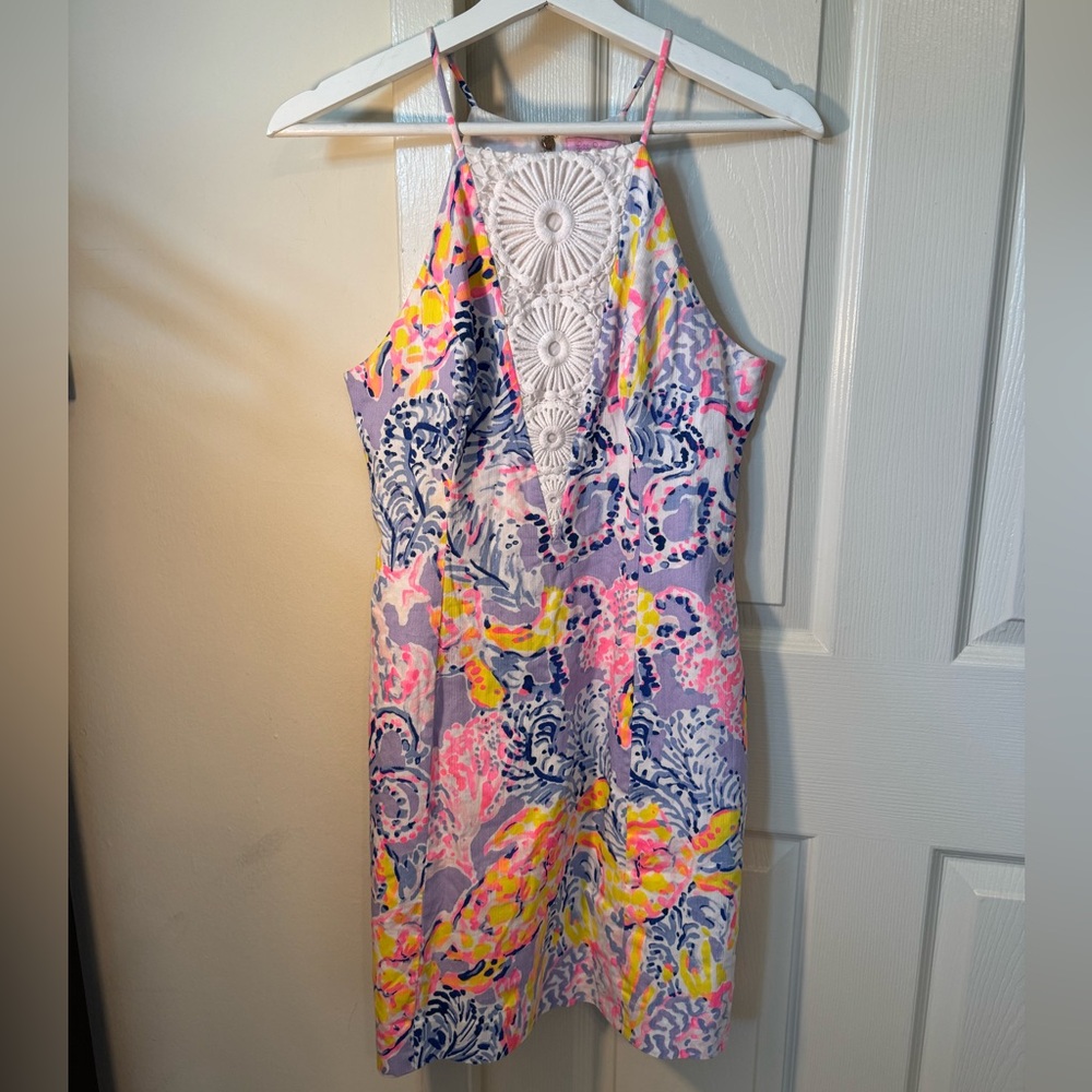 Lilly purple shift dress